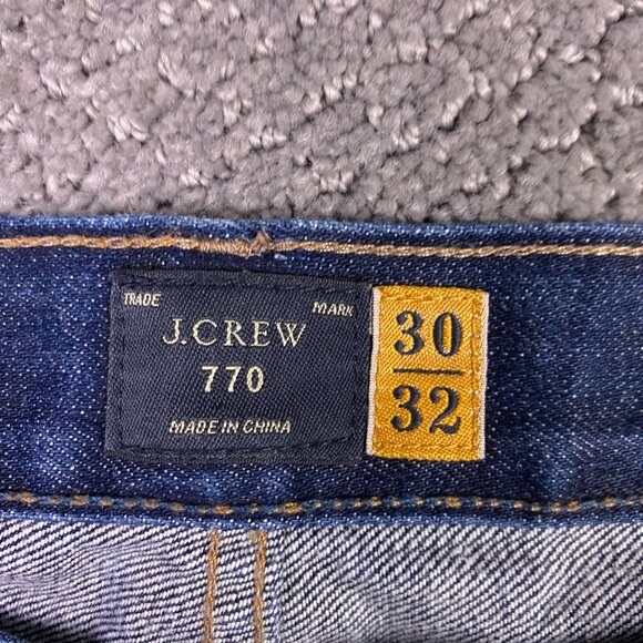 J. CREW 770 Kaihara Japanese Denim Jeans Men's 30 x 32 Fit 30 x 31.5 Blue Cotton - Picture 6 of 14